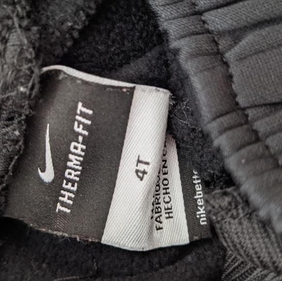 Nike therma-fit black & red sweatpants - Picture 2 of 2